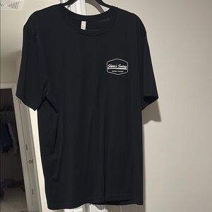 Black Short Sleeve Tee with Chest Logo